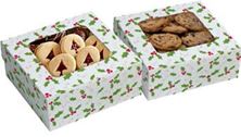 Picture of HOLLY SQUARE TREAT BOXES WITH WINDOW